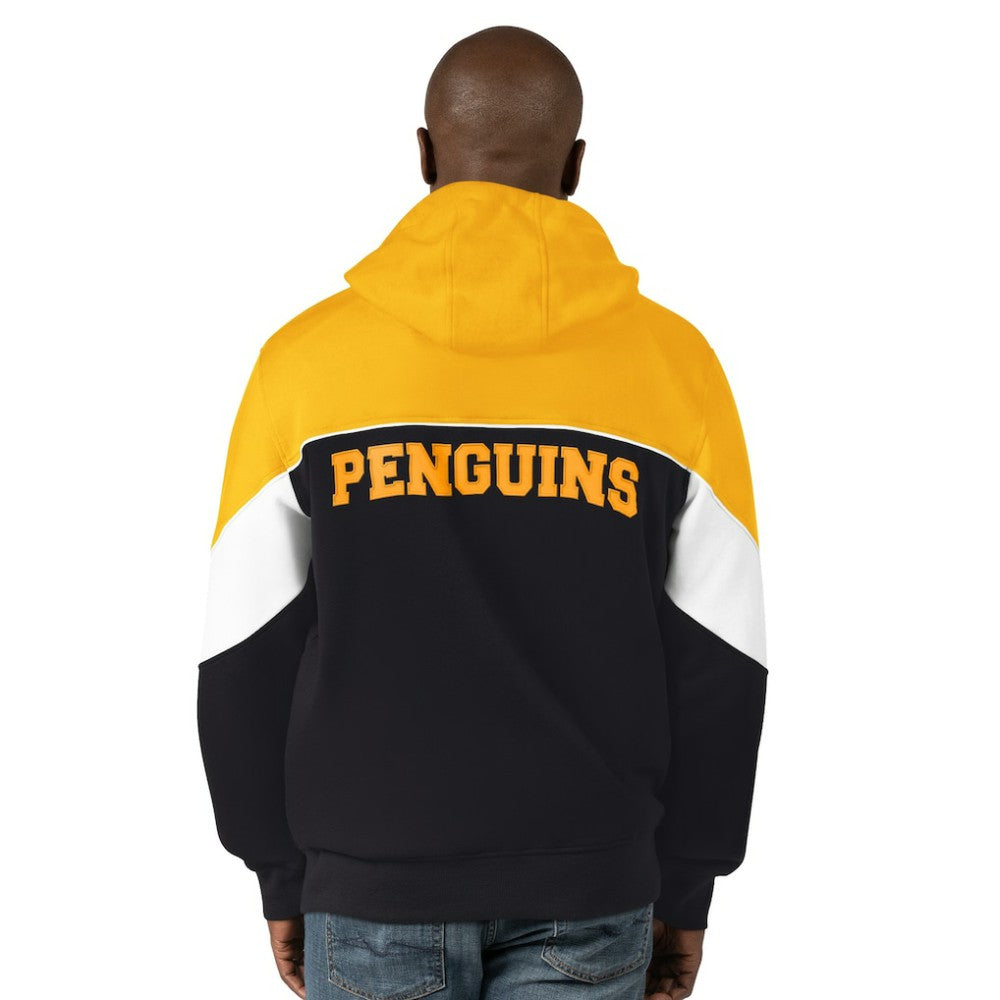 Pittsburgh Penguins Starter Power Forward Full-Zip Hoodie - Black/Gold | NHL online