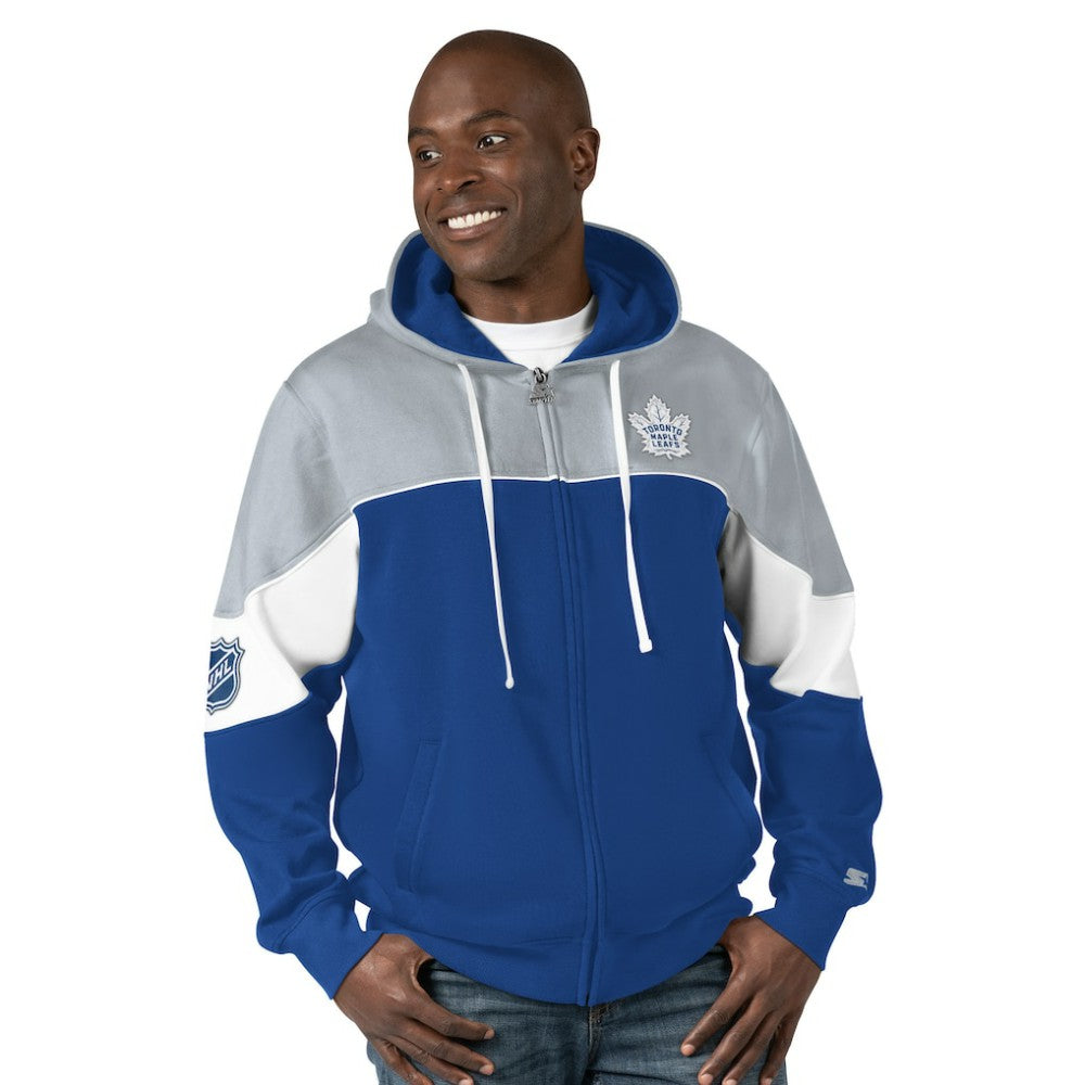 Toronto Maple Leafs Starter Power Forward Full-Zip Hoodie - Blue/Gray | NHL sale