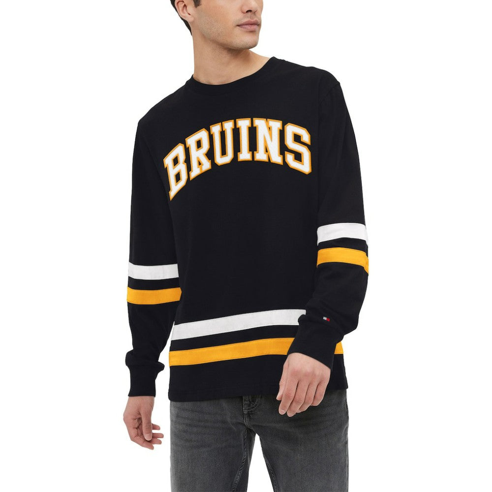 Boston Bruins Tommy Hilfiger Nolan Long Sleeve T-Shirt - Black | NHL online