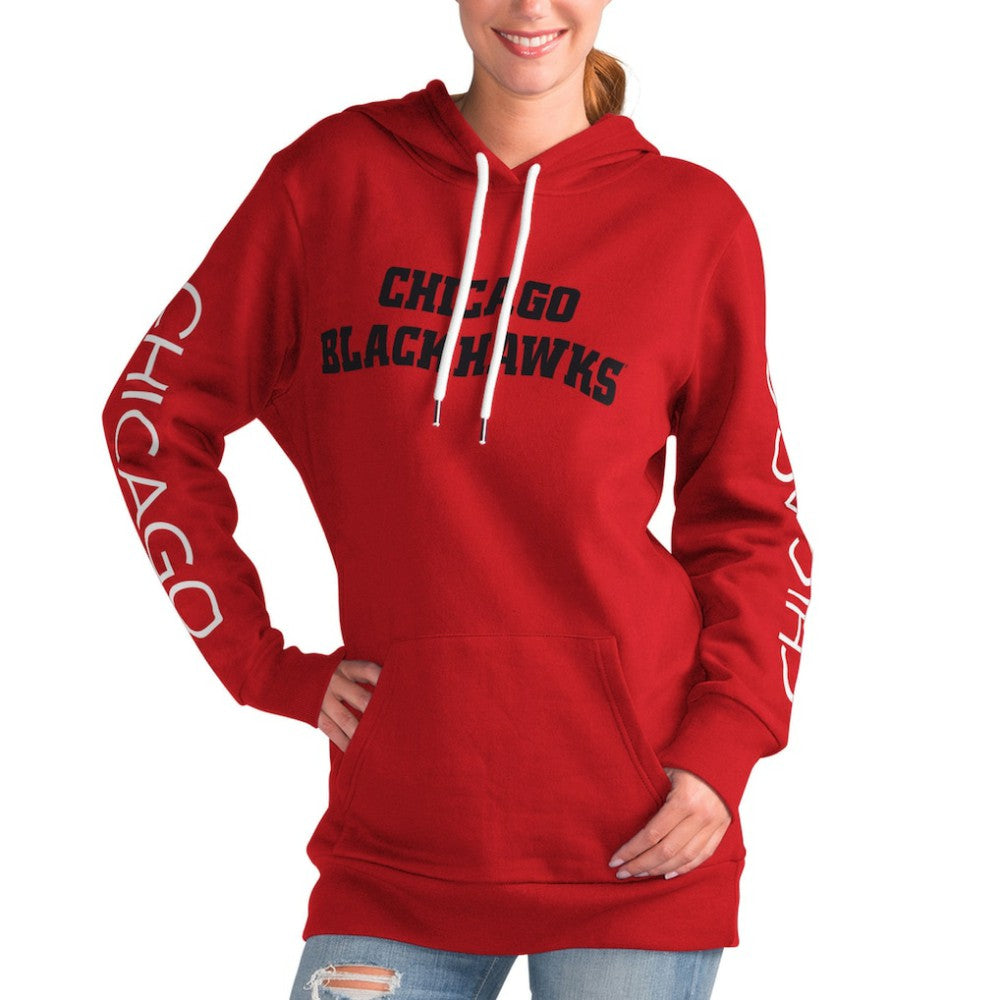 Chicago Blackhawks G-III 4Her by Carl Banks Women's Overtime Pullover Hoodie - Red | NHL online