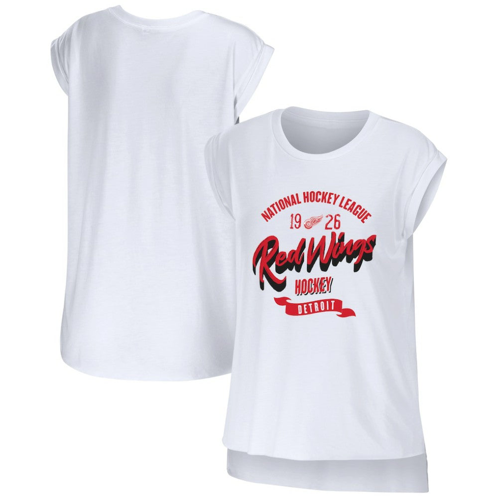Detroit Red Wings WEAR by Erin Andrews Women's Domestic Tank Top - White | NHL discount