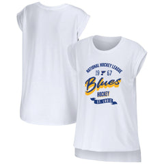 St. Louis Blues WEAR by Erin Andrews Women's Domestic Tank Top - White | NHL online