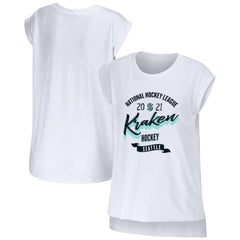 Seattle Kraken WEAR by Erin Andrews Women's Domestic Tank Top - White | NHL near me