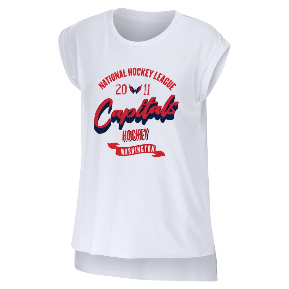 Washington Capitals WEAR by Erin Andrews Women's Domestic Tank Top - White | NHL Lifestyle