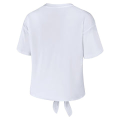 Seattle Kraken WEAR by Erin Andrews Women's Front Knot T-Shirt - White | NHL sale