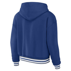 Tampa Bay Lightning WEAR by Erin Andrews Women's Lace-Up Pullover Hoodie - Blue | NHL near me