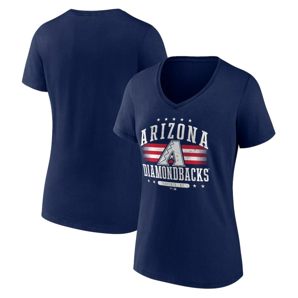 Arizona Diamondbacks Women's Americana Team V-Neck T-Shirt Sale