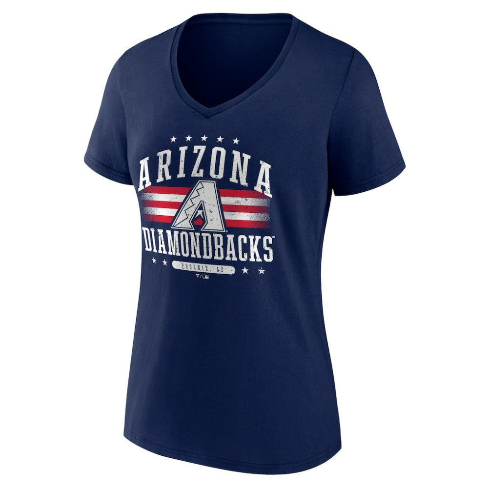 Arizona Diamondbacks Women's Americana Team V-Neck T-Shirt Sale