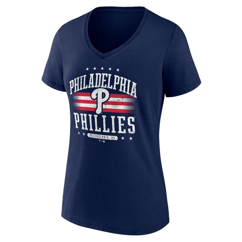 Philadelphia Phillies Women's Americana Team V-Neck T-Shirt Online
