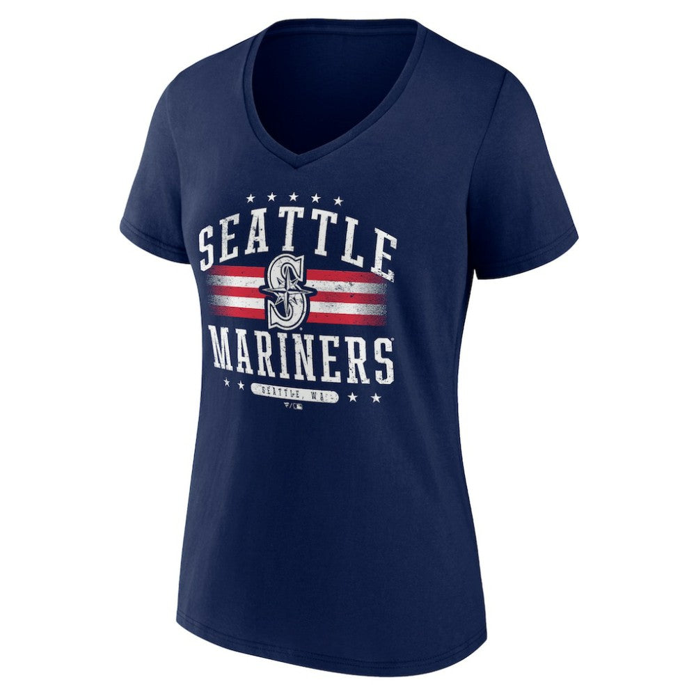 Seattle Mariners Women's Americana Team V-Neck T-Shirt Online