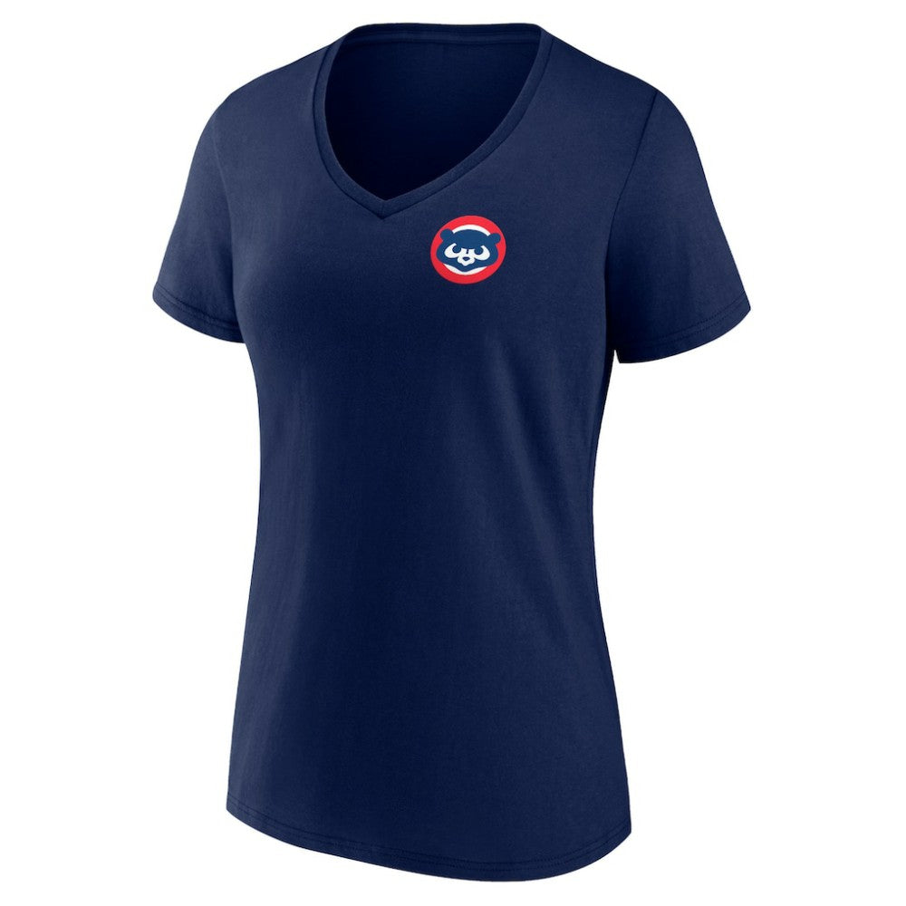 Chicago Cubs Women's Hometown Collection Wrigley V-Neck T-Shirt Discount
