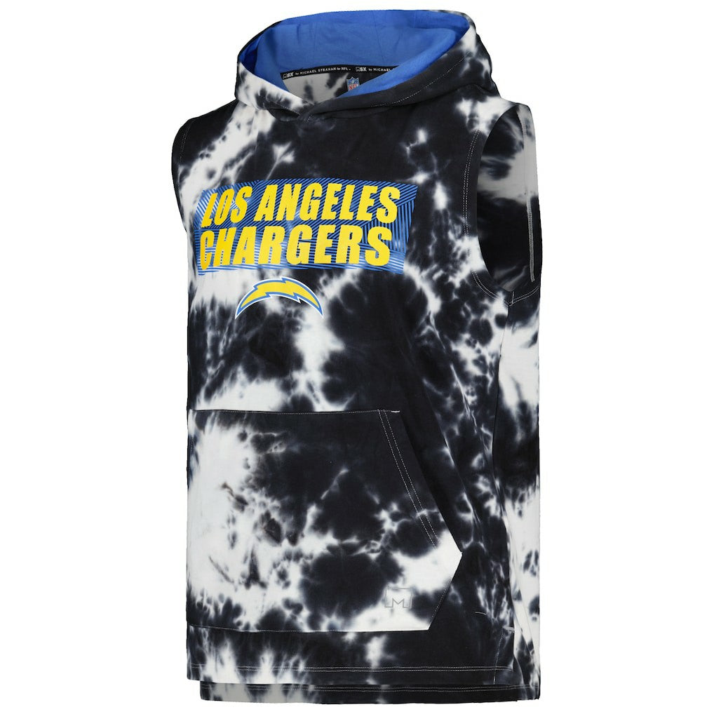 Los Angeles Chargers MSX by Michael Strahan Resistance Sleeveless Pullover Hoodie - Black - NFL