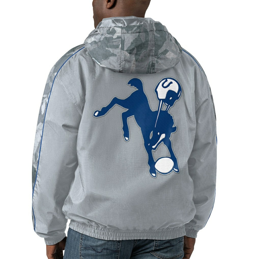 Indianapolis Colts Starter Thursday Night Gridiron Throwback Full-Zip Jacket - Gray - NFL