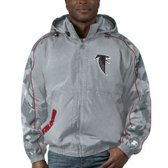 Atlanta Falcons Starter Thursday Night Gridiron Throwback Full-Zip Jacket - Gray - NFL