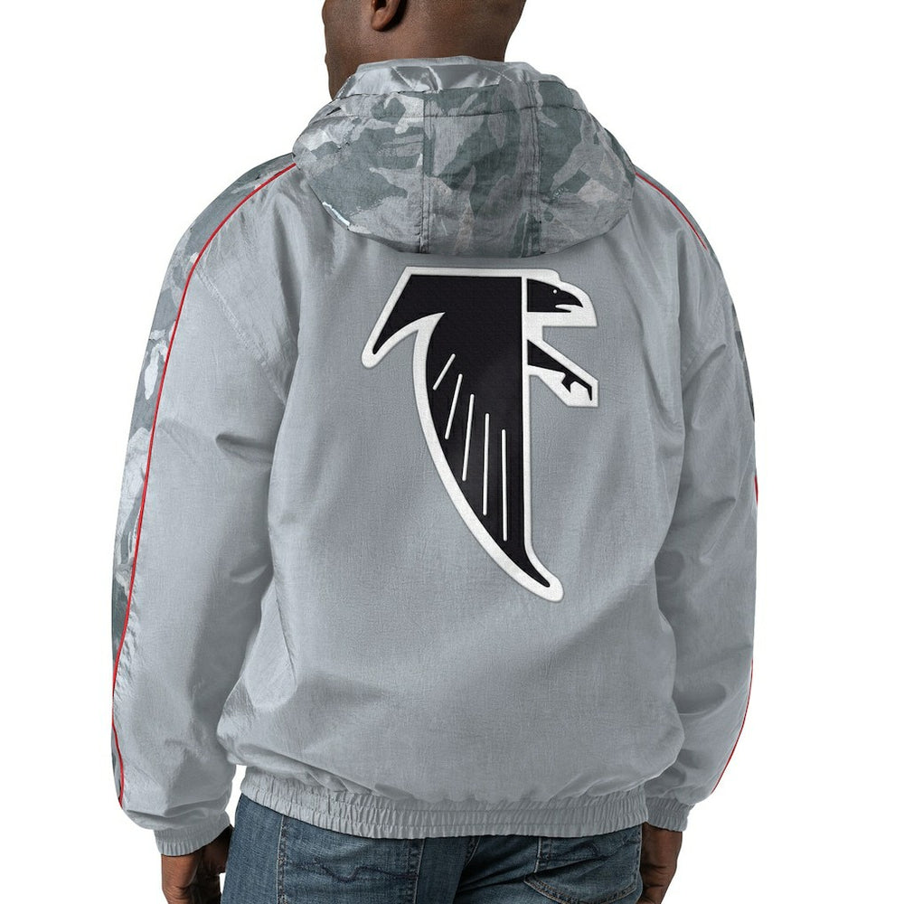 Atlanta Falcons Starter Thursday Night Gridiron Throwback Full-Zip Jacket - Gray - NFL