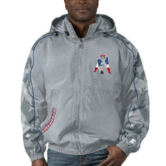 New England Patriots Starter Thursday Night Gridiron Throwback Full-Zip Jacket - Gray - NFL