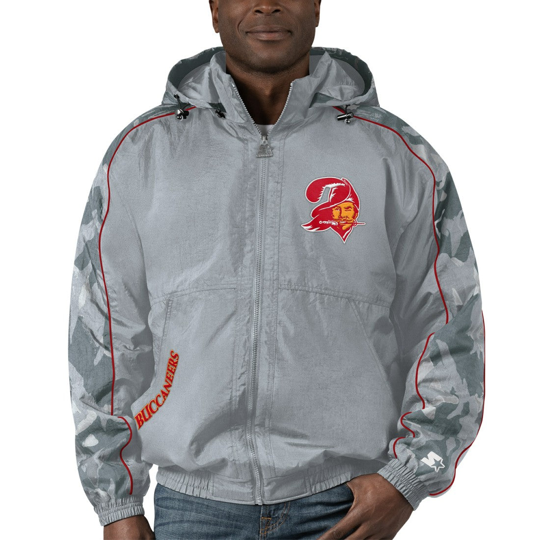 Tampa Bay Buccaneers Starter Thursday Night Gridiron Throwback Full-Zip Jacket - Gray - NFL
