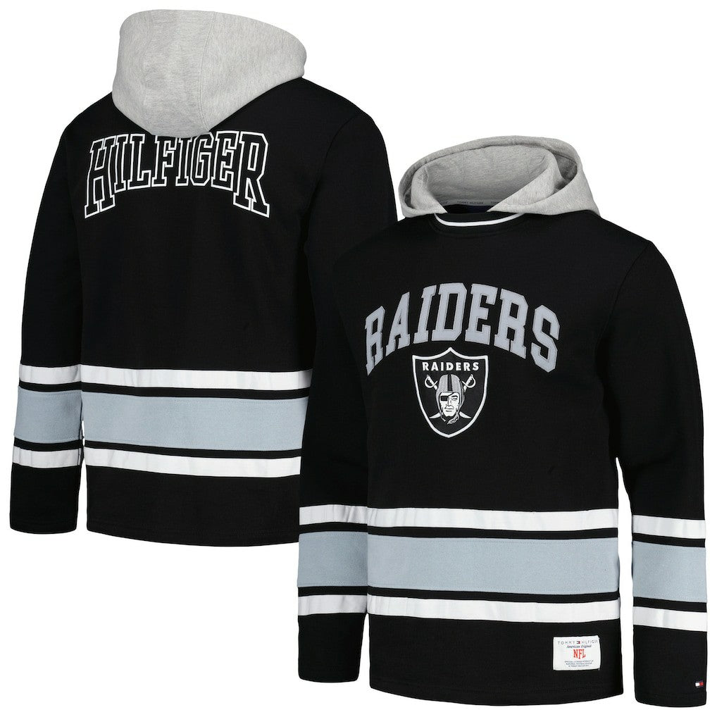 Las Vegas Raiders Tommy Hilfiger Ivan Fashion Pullover Hoodie - Black - NFL