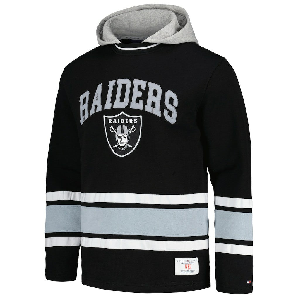 Las Vegas Raiders Tommy Hilfiger Ivan Fashion Pullover Hoodie - Black - NFL