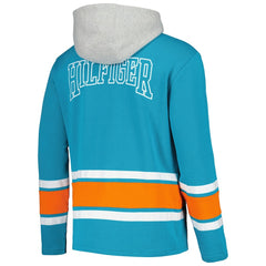Miami Dolphins Tommy Hilfiger Ivan Fashion Pullover Hoodie - Aqua - NFL