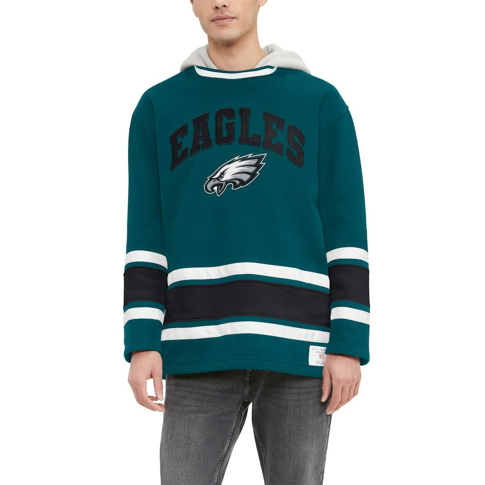 Philadelphia Eagles Tommy Hilfiger Ivan Fashion Pullover Hoodie - Midnight Green - NFL