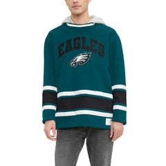 Philadelphia Eagles Tommy Hilfiger Ivan Fashion Pullover Hoodie - Midnight Green - NFL