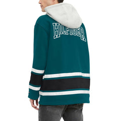 Philadelphia Eagles Tommy Hilfiger Ivan Fashion Pullover Hoodie - Midnight Green - NFL