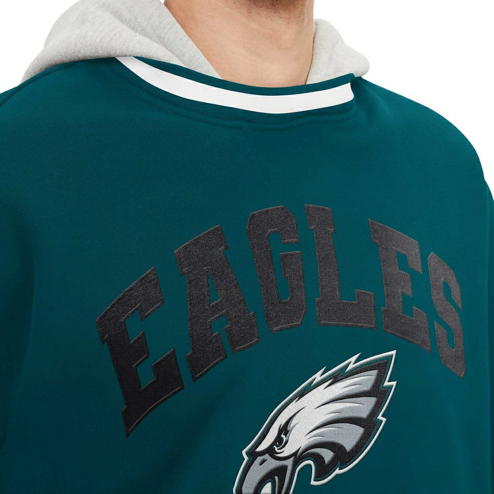 Philadelphia Eagles Tommy Hilfiger Ivan Fashion Pullover Hoodie - Midnight Green - NFL