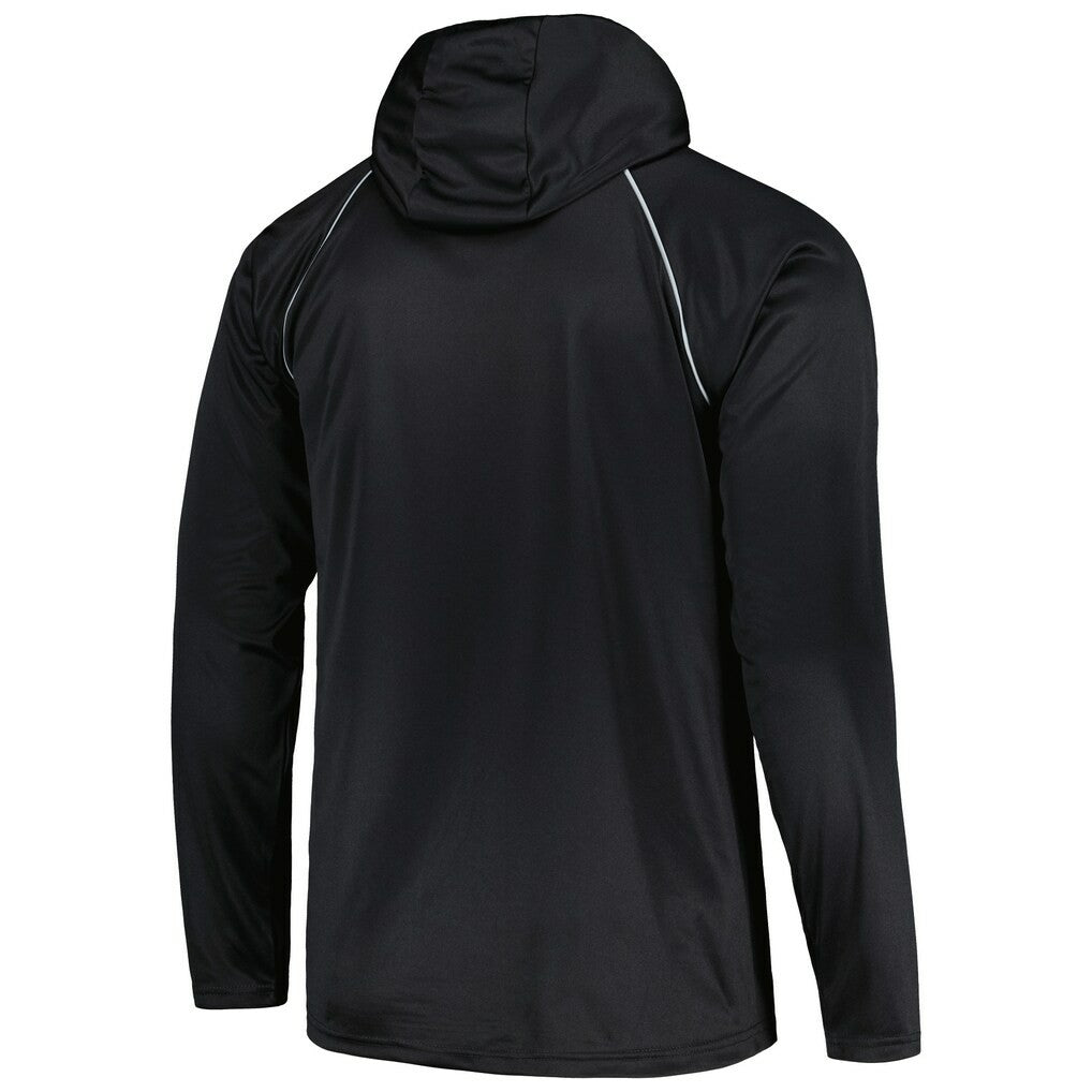 Las Vegas Raiders Starter Gridiron Classics Throwback Raglan Long Sleeve Hooded T-Shirt - Black - NFL