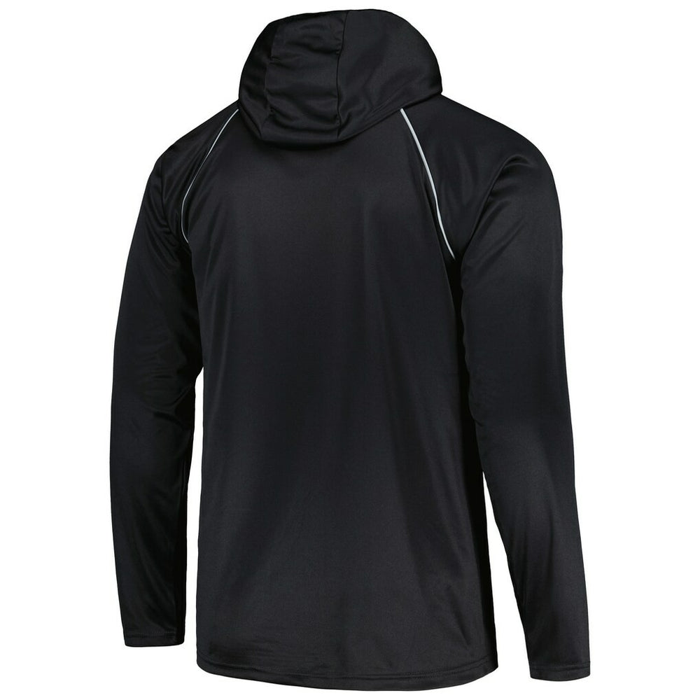 Las Vegas Raiders Starter Gridiron Classics Throwback Raglan Long Sleeve Hooded T-Shirt - Black - NFL