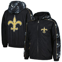 New Orleans Saints Starter Thursday Night Gridiron Full-Zip Hoodie - Black - NFL