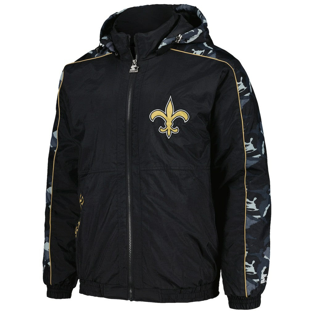 New Orleans Saints Starter Thursday Night Gridiron Full-Zip Hoodie - Black - NFL