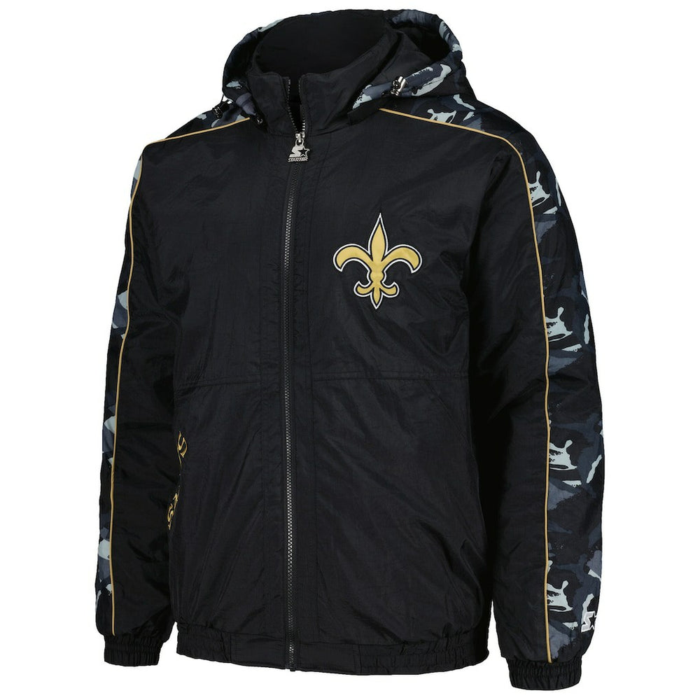 New Orleans Saints Starter Thursday Night Gridiron Full-Zip Hoodie - Black - NFL