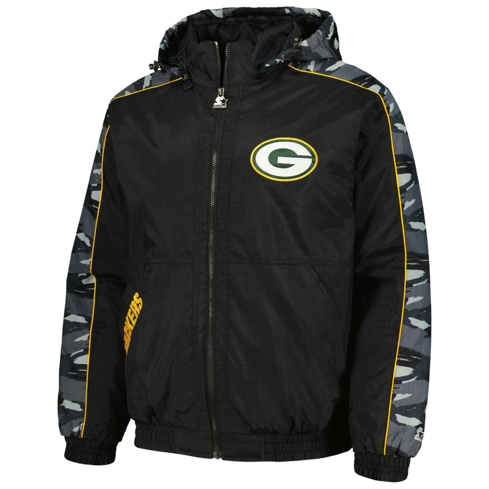 Green Bay Packers Starter Thursday Night Gridiron Full-Zip Hoodie - Black - NFL