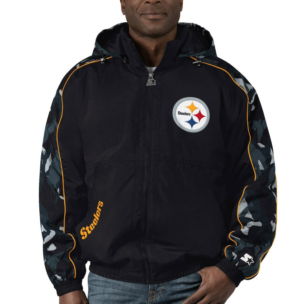 Pittsburgh Steelers Starter Thursday Night Gridiron Full-Zip Hoodie - Black - NFL