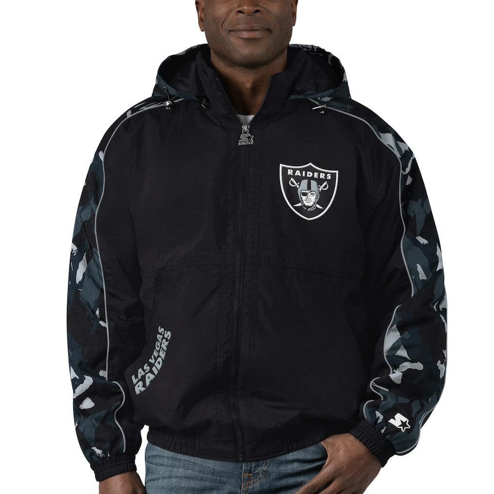 Las Vegas Raiders Starter Thursday Night Gridiron Full-Zip Hoodie - Black - NFL