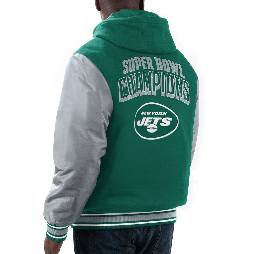 New York Jets G-III Sports by Carl Banks Player Option Full-Zip Hoodie - Green/Gray - NFL