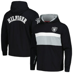 Las Vegas Raiders Tommy Hilfiger Morgan Long Sleeve Hoodie T-Shirt - Black - NFL