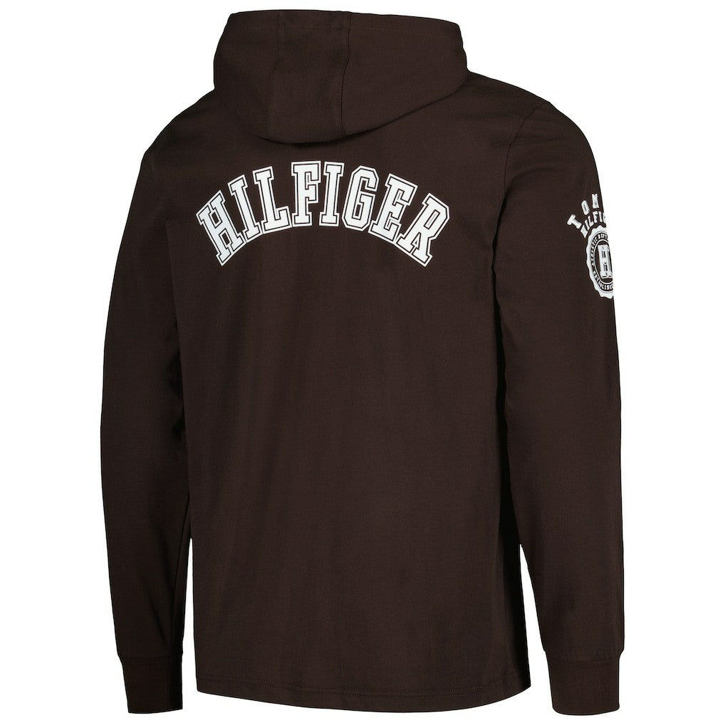 Cleveland Browns Tommy Hilfiger Morgan Long Sleeve Hoodie T-Shirt - Brown - NFL