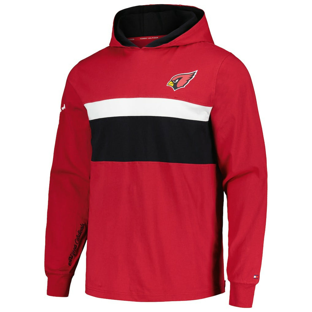 Arizona Cardinals Tommy Hilfiger Morgan Long Sleeve Hoodie T-Shirt - Cardinal - NFL