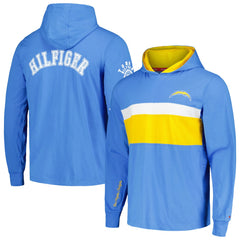 Los Angeles Chargers Tommy Hilfiger Morgan Long Sleeve Hoodie T-Shirt - Powder Blue - NFL