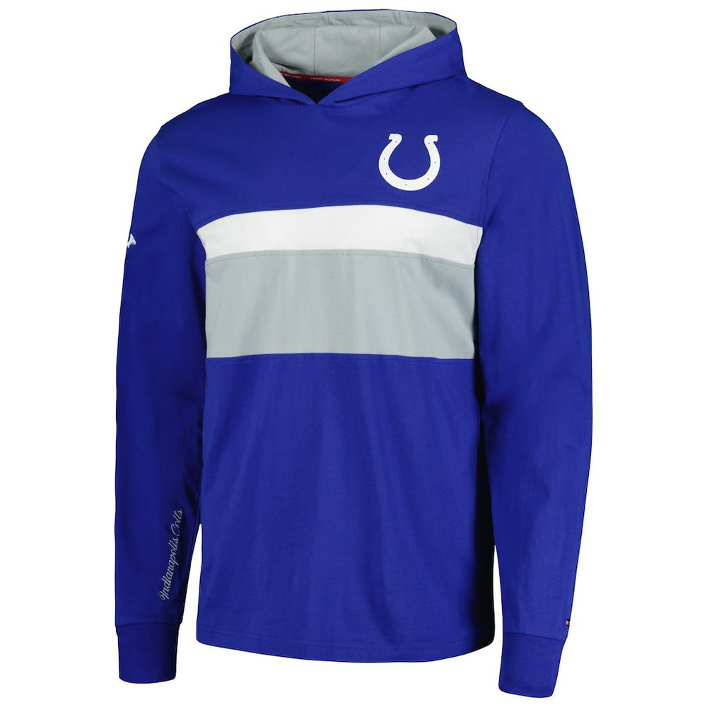 Indianapolis Colts Tommy Hilfiger Morgan Long Sleeve Hoodie T-Shirt - Royal - NFL