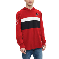 Atlanta Falcons Tommy Hilfiger Morgan Long Sleeve Hoodie T-Shirt - Red - NFL