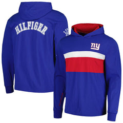 New York Giants Tommy Hilfiger Morgan Long Sleeve Hoodie T-Shirt - Royal - NFL