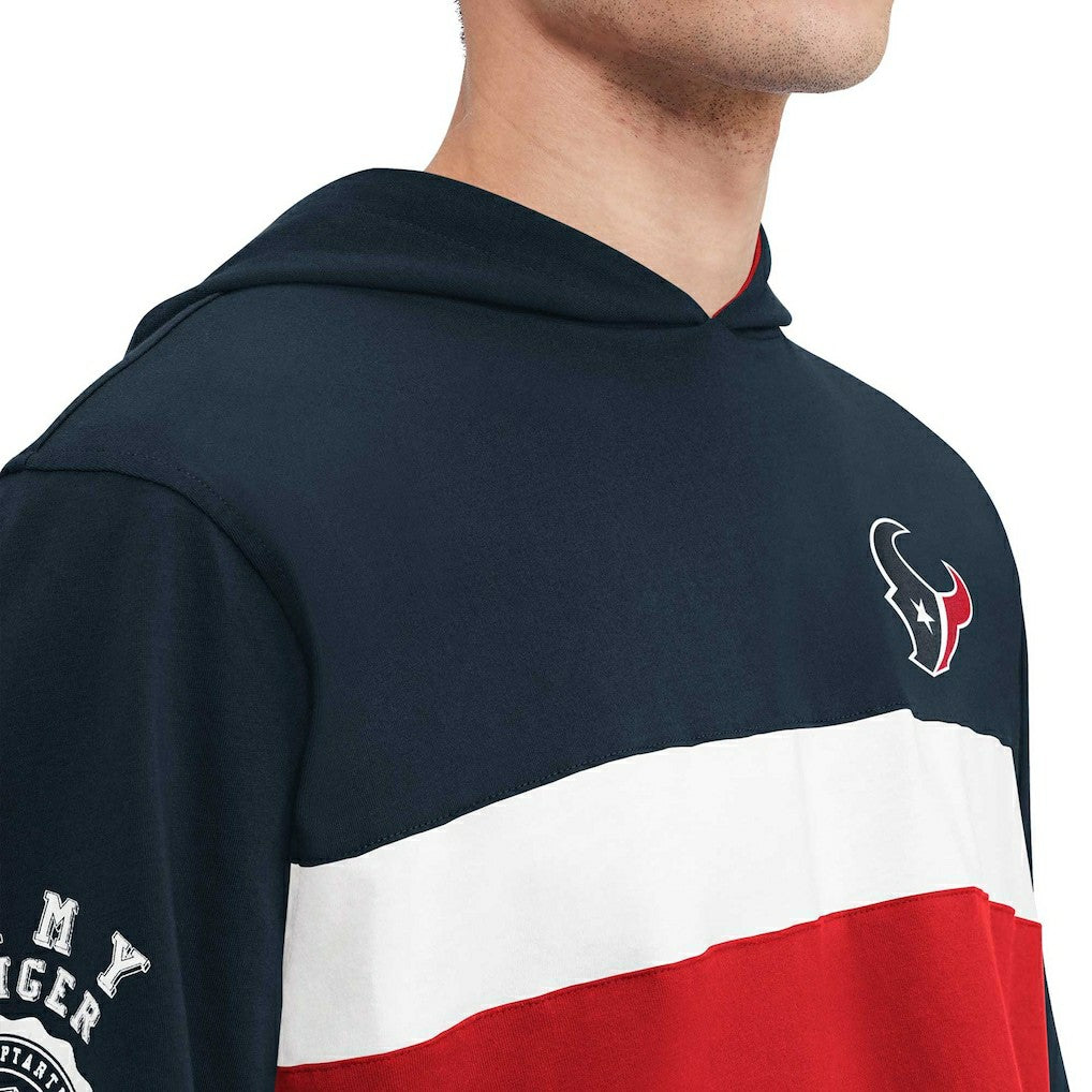 Houston Texans Tommy Hilfiger Morgan Long Sleeve Hoodie T-Shirt - Navy - NFL