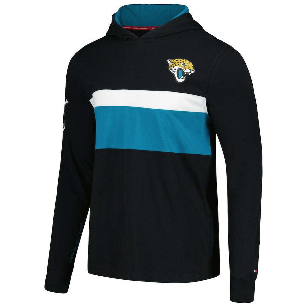 Jacksonville Jaguars Tommy Hilfiger Morgan Long Sleeve Hoodie T-Shirt - Black - NFL