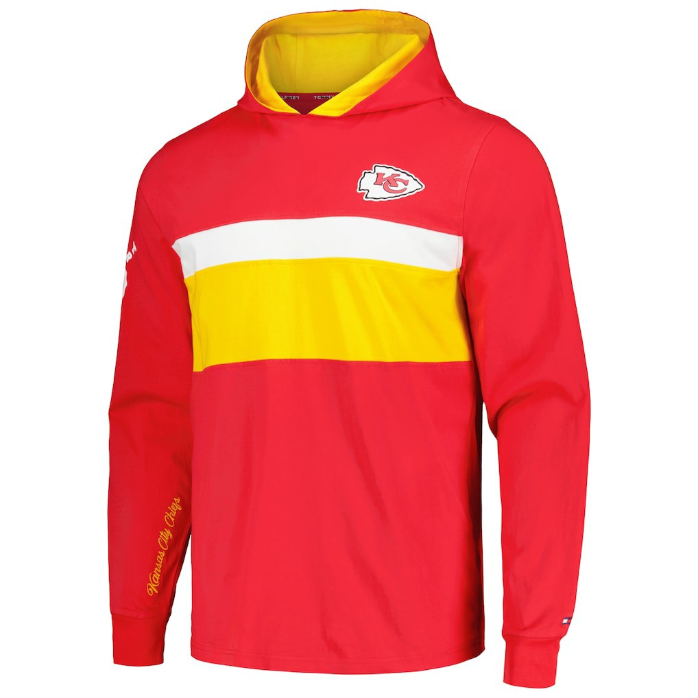 Kansas City Chiefs Tommy Hilfiger Morgan Long Sleeve Hoodie T-Shirt - Red - NFL