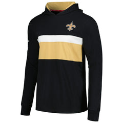 New Orleans Saints Tommy Hilfiger Morgan Long Sleeve Hoodie T-Shirt - Black - NFL