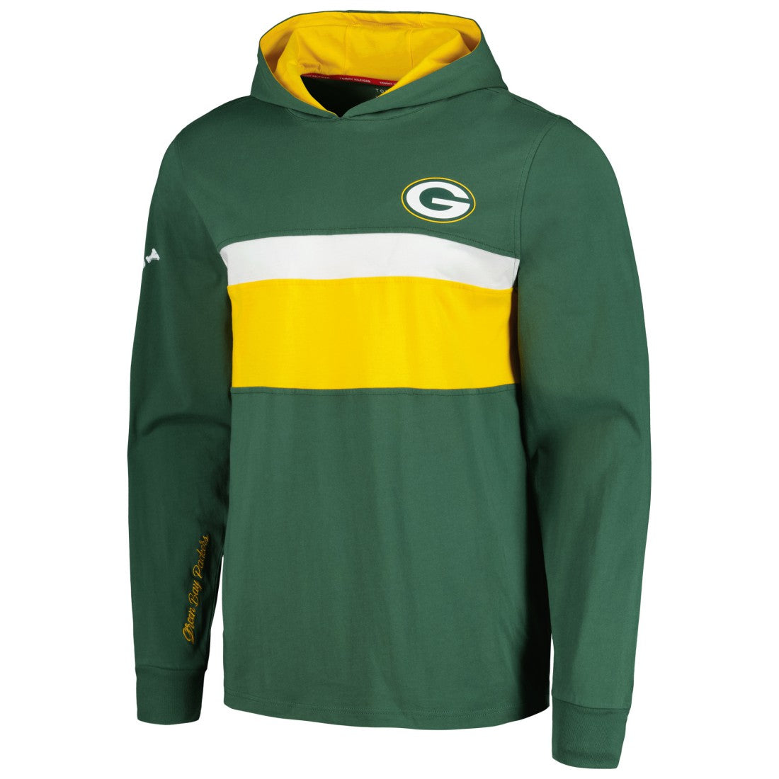 Green Bay Packers Tommy Hilfiger Morgan Long Sleeve Hoodie T-Shirt - Green - NFL