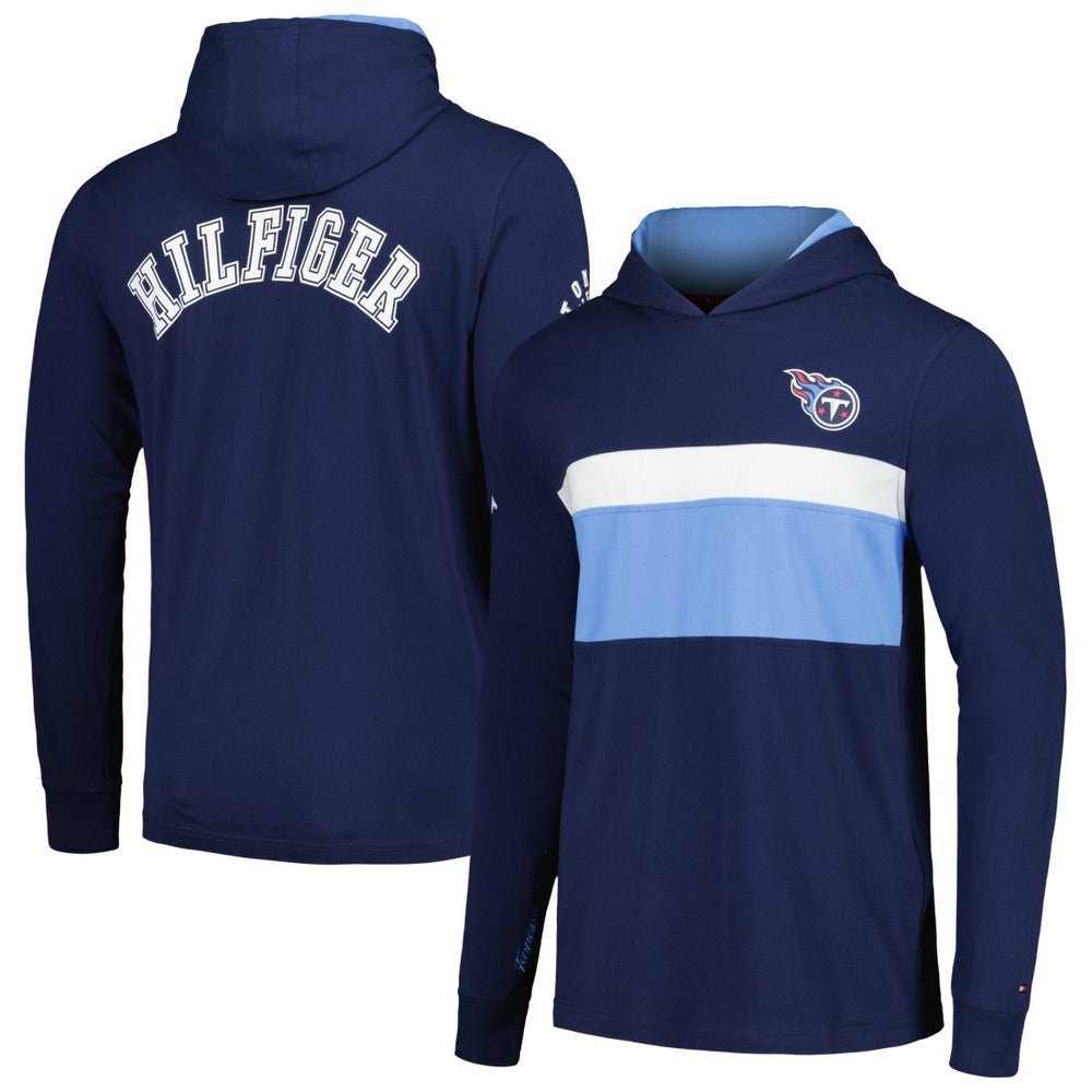 Tennessee Titans Tommy Hilfiger Morgan Long Sleeve Hoodie T-Shirt - Navy - NFL